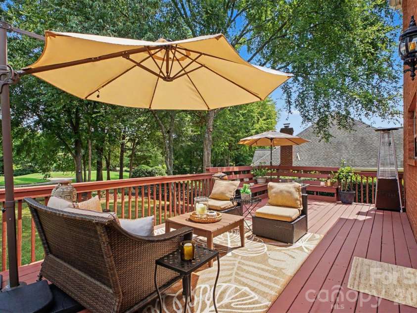 9303 Brentfield Road, Huntersville, NC 28078.  MLS# CAR4417903, YatesRealty ID 49688. Back Deck off Kitchen