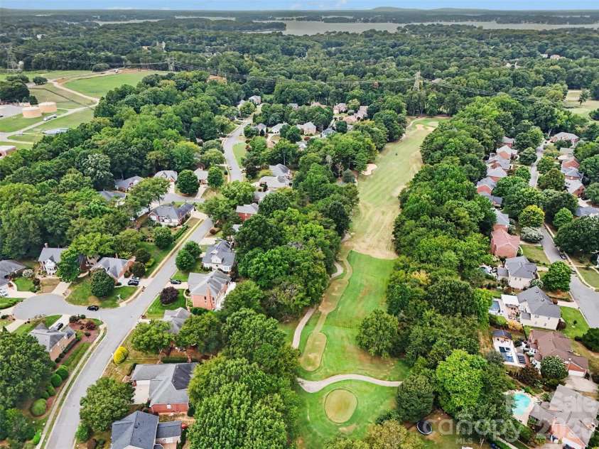 9303 Brentfield Road, Huntersville, NC 28078.  MLS# CAR4417903, YatesRealty ID 49688. Golf Course View- 14th Tee