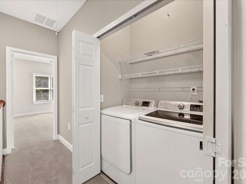 783 Grandin Road, Charlotte, NC 28208.  MLS# CAR4408667, YatesRealty ID 49700. Laundry Closet with washer/dryer