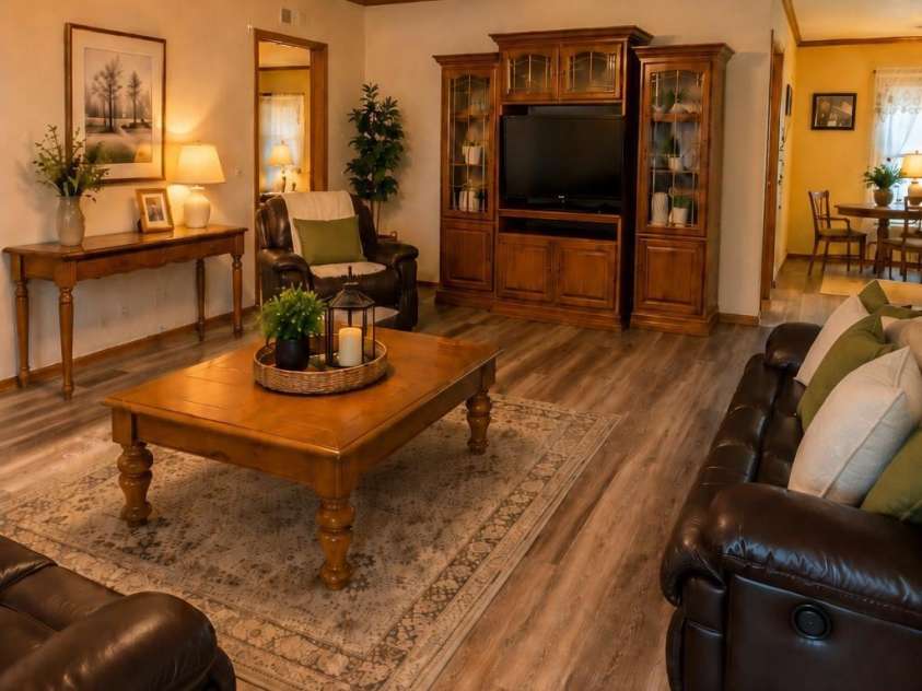 6162 Sherwood Lane, Denver, NC 28037.  MLS# CAR4422010, YatesRealty ID 49704. Front living room