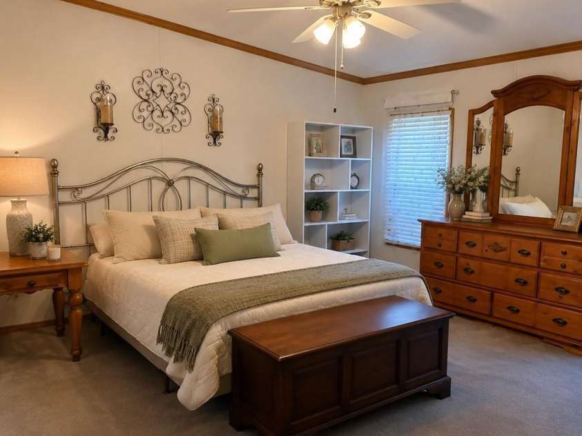 6162 Sherwood Lane, Denver, NC 28037.  MLS# CAR4422010, YatesRealty ID 49704. Lovely primary bedroom