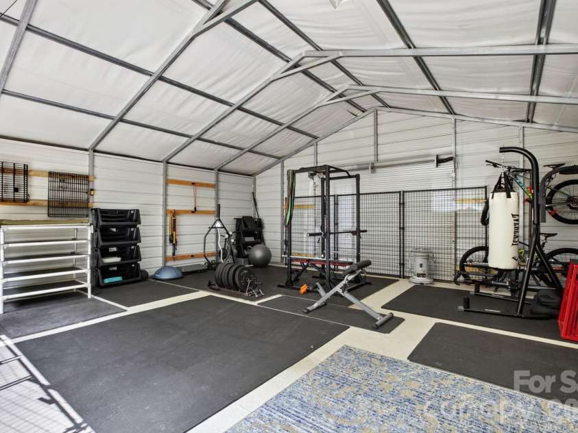 73 Hudson Hollow, Horse Shoe, NC 28742.  MLS# CAR4418438, YatesRealty ID 49706. Exercise Room