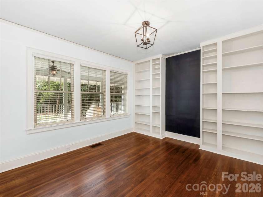 201 Brandywine Road, Charlotte, NC 28209.  MLS# CAR4423103, YatesRealty ID 49720. Rear Bedroom was used as home office.
