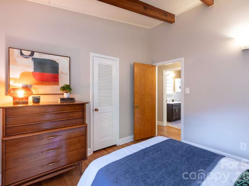 1526 Briarfield Drive, Charlotte, NC 28205.  MLS# CAR4422287, YatesRealty ID 49726. Original closet doors ooze MCM charm.