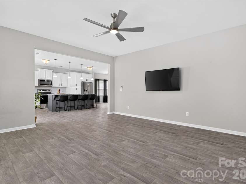 167 Sutters Mill Drive, Troutman, NC 28166.  MLS# CAR4422610, YatesRealty ID 49746. Living Room