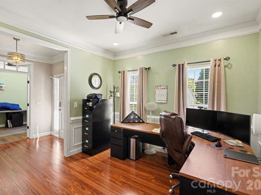 12015 Hampton Place Drive, Charlotte, NC 28269.  MLS# CAR4422407, YatesRealty ID 49747. Dining Room (currently being used as another office)