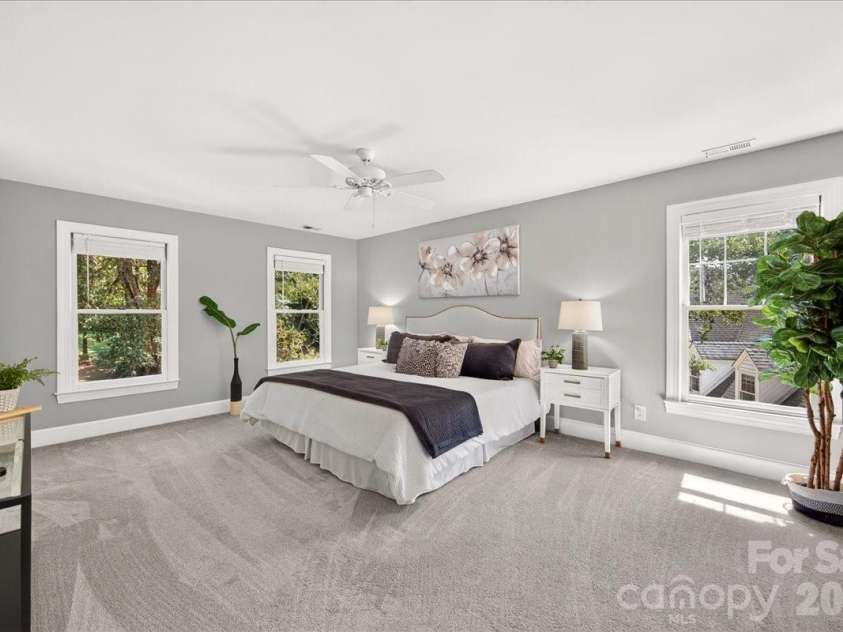 2424 Hartmill Court, Charlotte, NC 28226.  MLS# CAR4422226, YatesRealty ID 49759. Primary Bedroom