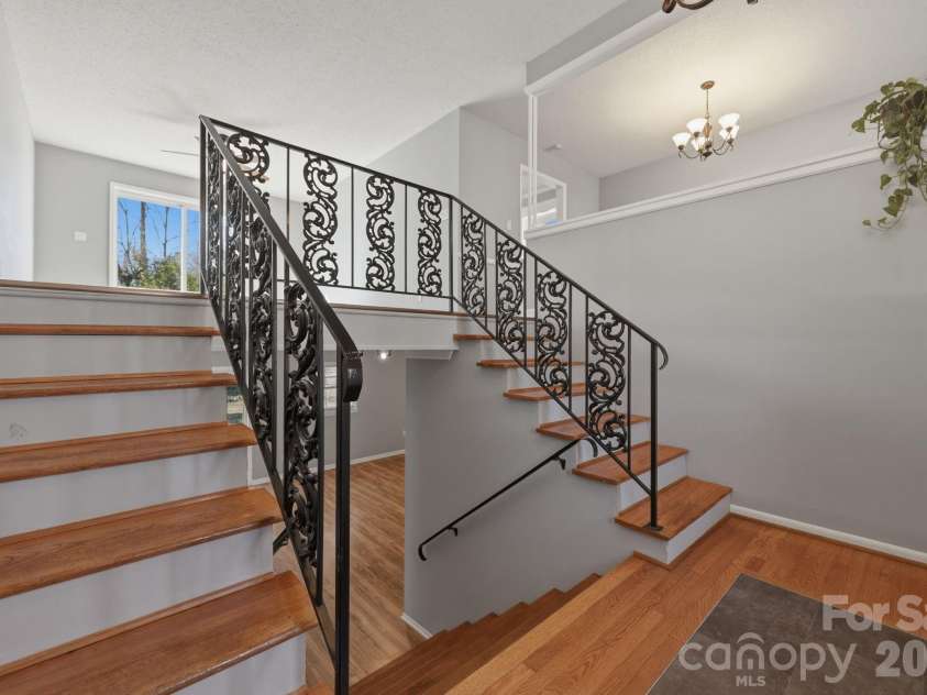 1230 18th Avenue, Hickory, NC 28601.  MLS# CAR4335635, YatesRealty ID 4976. Stairway in Foyer