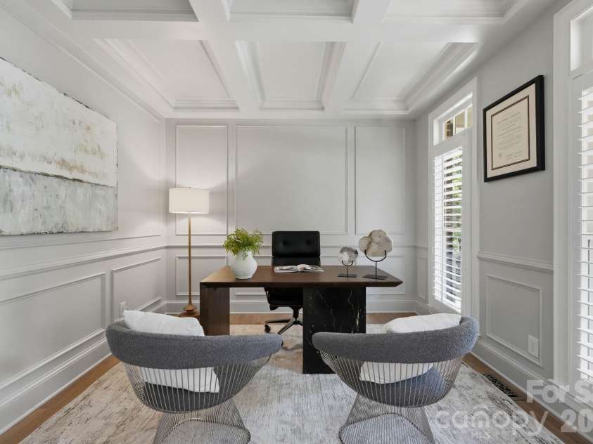 1105 Doverstone Court, Matthews, NC 28104.  MLS# CAR4421819, YatesRealty ID 49763. Beautiful 1st Floor Study