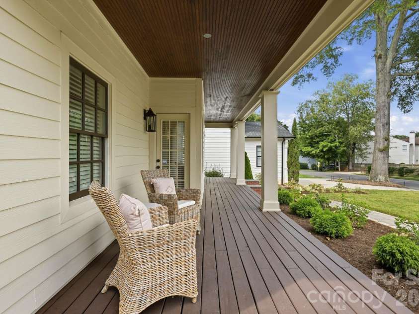 1815 DeArmon Drive, Charlotte, NC 28205.  MLS# CAR4421209, YatesRealty ID 49773. Front porch with add'l access from dining room