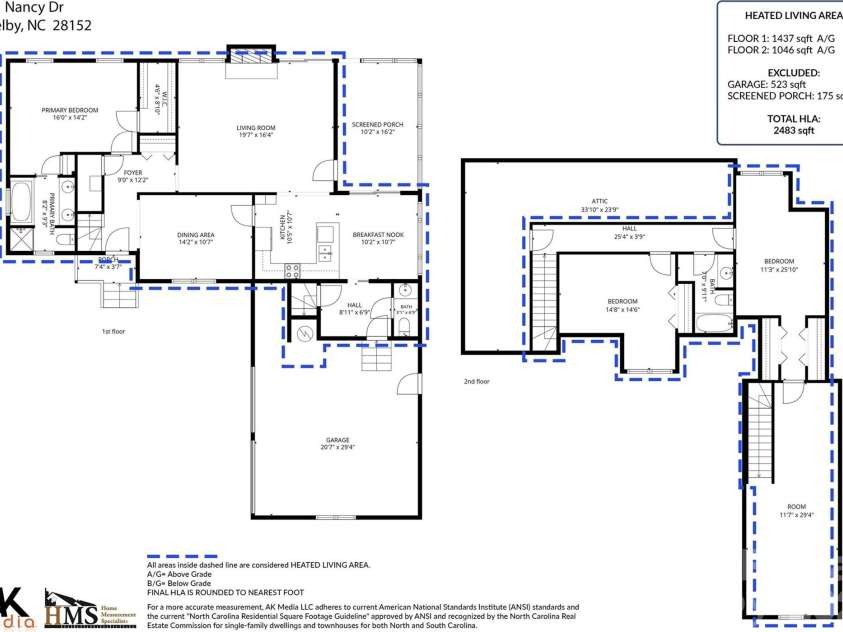 221 Nancy Drive, Shelby, NC 28152.  MLS# CAR4421218, YatesRealty ID 49775. 