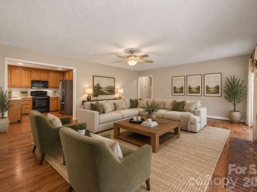 221 Nancy Drive, Shelby, NC 28152.  MLS# CAR4421218, YatesRealty ID 49775. Living Room Virtual Staging