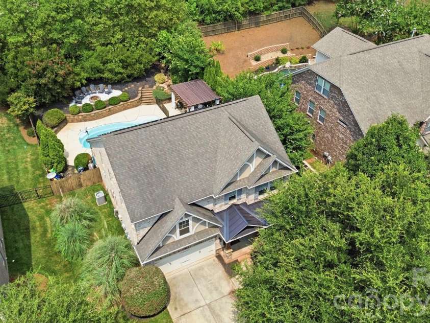 945 Rock Forest Way, Indian Land, SC 29707.  MLS# CAR4420908, YatesRealty ID 49783. Ariel view