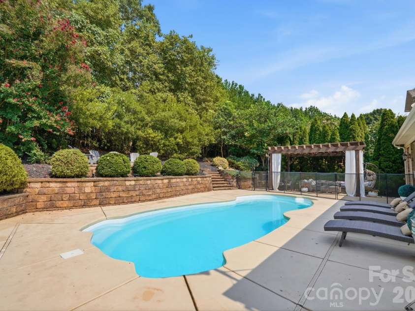 945 Rock Forest Way, Indian Land, SC 29707.  MLS# CAR4420908, YatesRealty ID 49783. Pool view