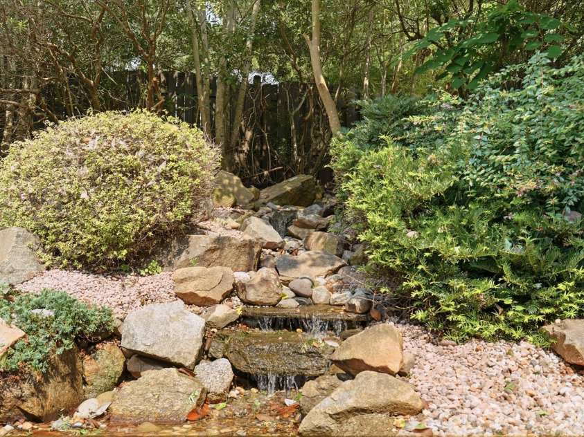 945 Rock Forest Way, Indian Land, SC 29707.  MLS# CAR4420908, YatesRealty ID 49783. Waterfall feature