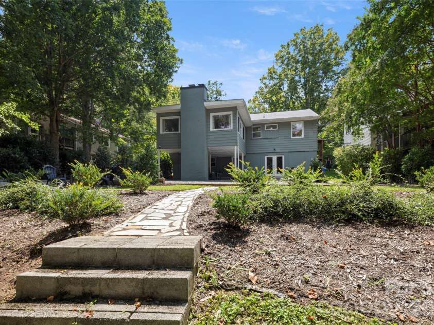 33 Maywood Road, Asheville, NC 28804.  MLS# CAR4420601, YatesRealty ID 49789. View from lower level grassy area in back