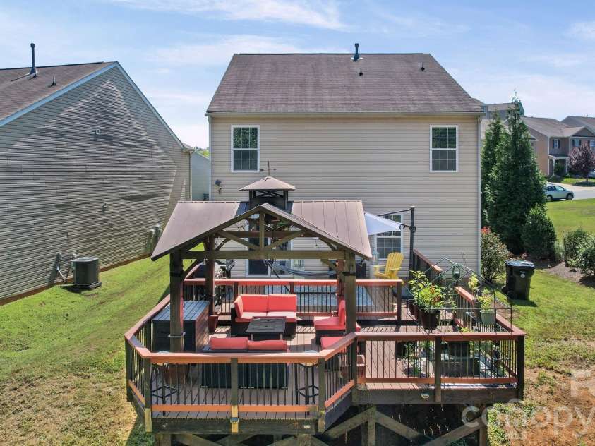 4104 Long Arrow Drive, Concord, NC 28025.  MLS# CAR4420613, YatesRealty ID 49790. Back Deck 3