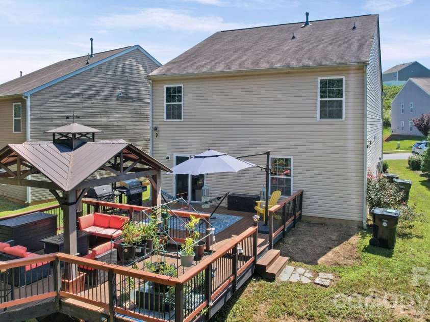 4104 Long Arrow Drive, Concord, NC 28025.  MLS# CAR4420613, YatesRealty ID 49790. Back Deck 4