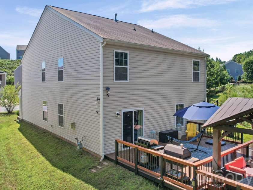 4104 Long Arrow Drive, Concord, NC 28025.  MLS# CAR4420613, YatesRealty ID 49790. Back Deck 5