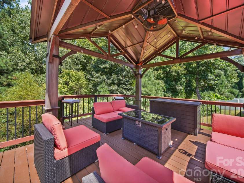 4104 Long Arrow Drive, Concord, NC 28025.  MLS# CAR4420613, YatesRealty ID 49790. Gazebo on Deck 1