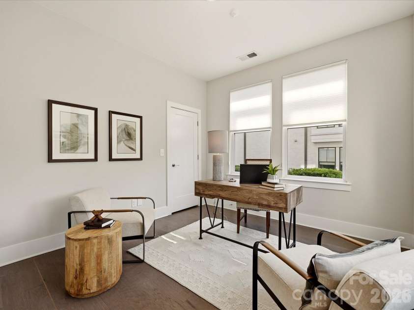 1107 Reece Road, Charlotte, NC 28209.  MLS# CAR4420570, YatesRealty ID 49793. Bedroom 1 / Office