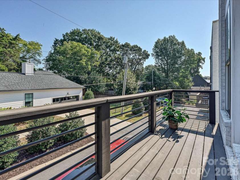 1107 Reece Road, Charlotte, NC 28209.  MLS# CAR4420570, YatesRealty ID 49793. Rear Balcony