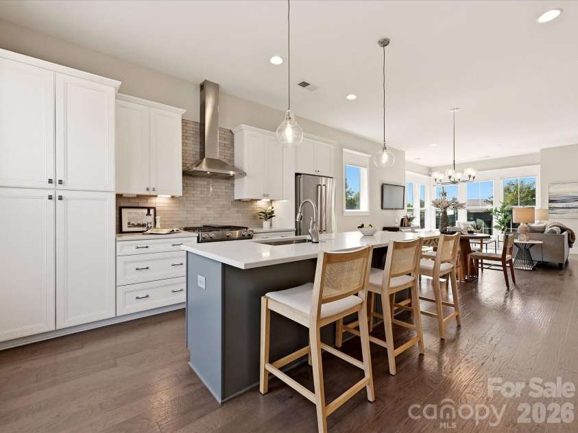 1107 Reece Road, Charlotte, NC 28209.  MLS# CAR4420570, YatesRealty ID 49793. Spacious kitchen with large island