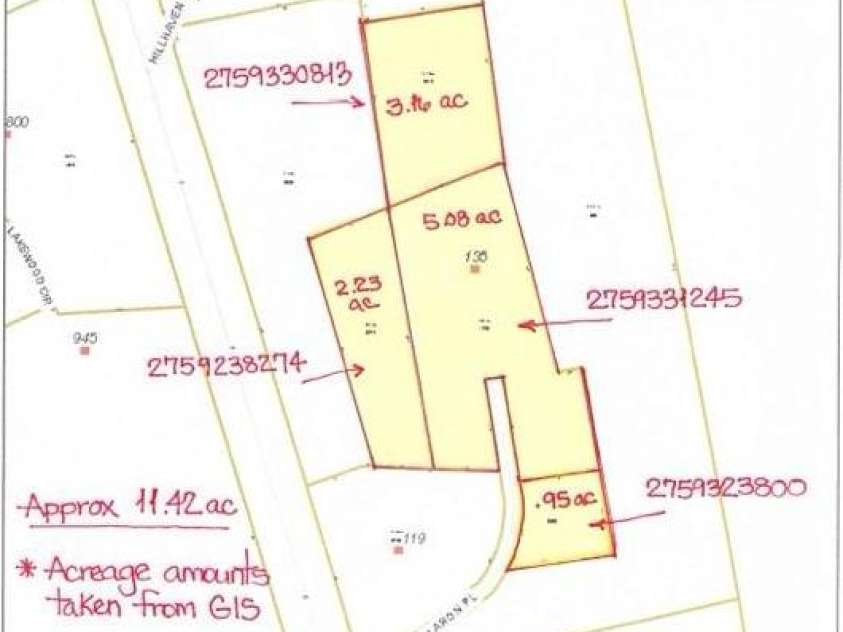 135 Claron Place, Lenoir, NC 28645.  MLS# CAR4213212, YatesRealty ID 498. Land to Accompany House - Acreage taken from GIS