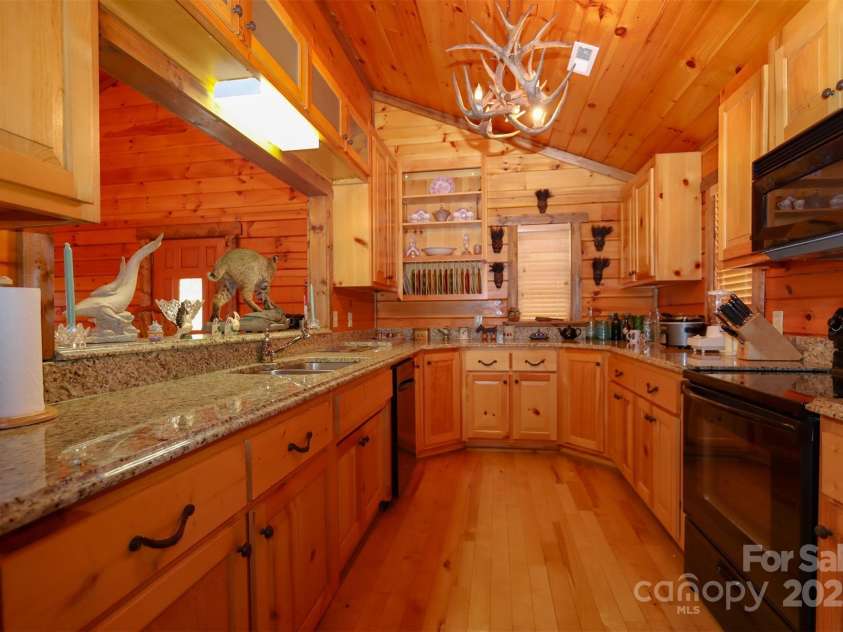 145 Lazy Acres Lane, Lake Lure, NC 28746.  MLS# CAR4244438, YatesRealty ID 4980. Kitchen