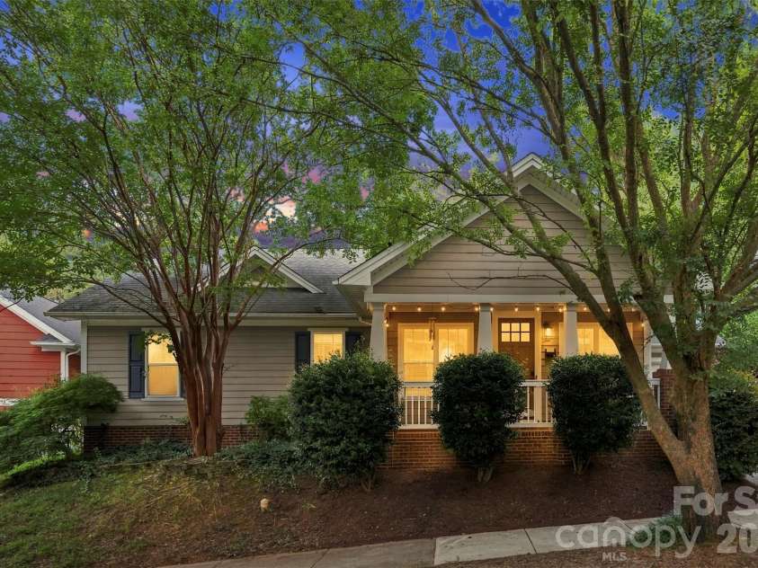 14100 Garden District Row, Huntersville, NC 28078.  MLS# CAR4420231, YatesRealty ID 49800. Tree-lined front exterior