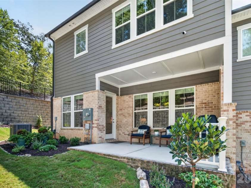 3135 Everly Enclave Way, Charlotte, NC 28210.  MLS# CAR4409003, YatesRealty ID 49832. Private, covered patio