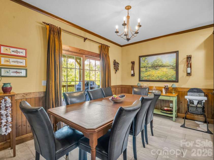 1237 South Cove Road, Mill Spring, NC 28756.  MLS# CAR4421708, YatesRealty ID 49838. Dining Area