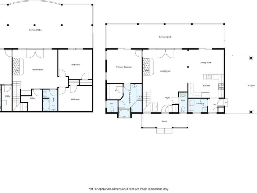 1237 South Cove Road, Mill Spring, NC 28756.  MLS# CAR4421708, YatesRealty ID 49838. Floor Plans-Lower Level and Main Level