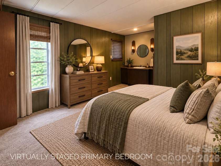 1491 Prices Creek Road, Burnsville, NC 28714.  MLS# CAR4422423, YatesRealty ID 49844. Virtually Staged for inspiration.