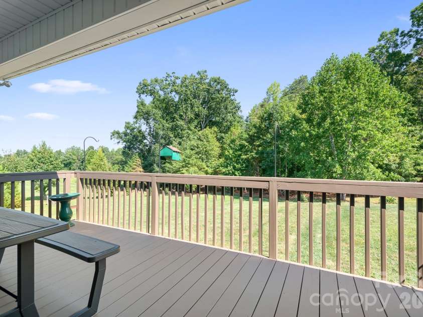 1928 Cordia Circle, Newton, NC 28658.  MLS# CAR4422534, YatesRealty ID 49846. Partially covered back deck