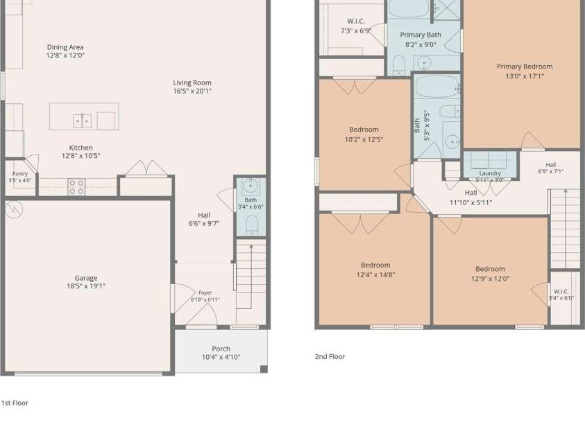 8219 Paw Valley Lane, Charlotte, NC 28214.  MLS# CAR4421685, YatesRealty ID 49848. 8219 Paw Valley Lane floorplan