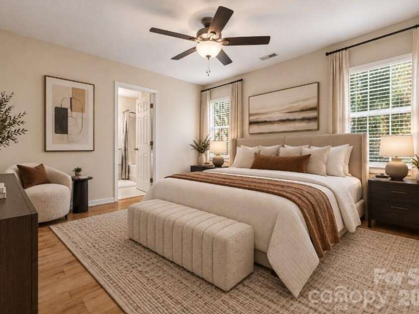 404 Sadie Drive, Matthews, NC 28105.  MLS# CAR4420775, YatesRealty ID 49866. Primary Bedroom - Virtual Staging