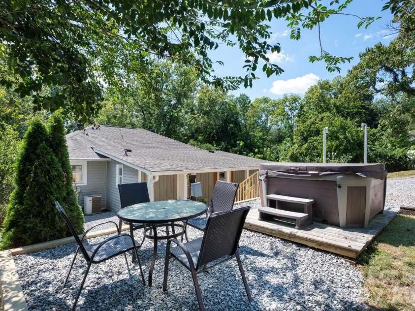 23 Maxwell Road, Asheville, NC 28805.  MLS# CAR4421518, YatesRealty ID 49871. Hot tub