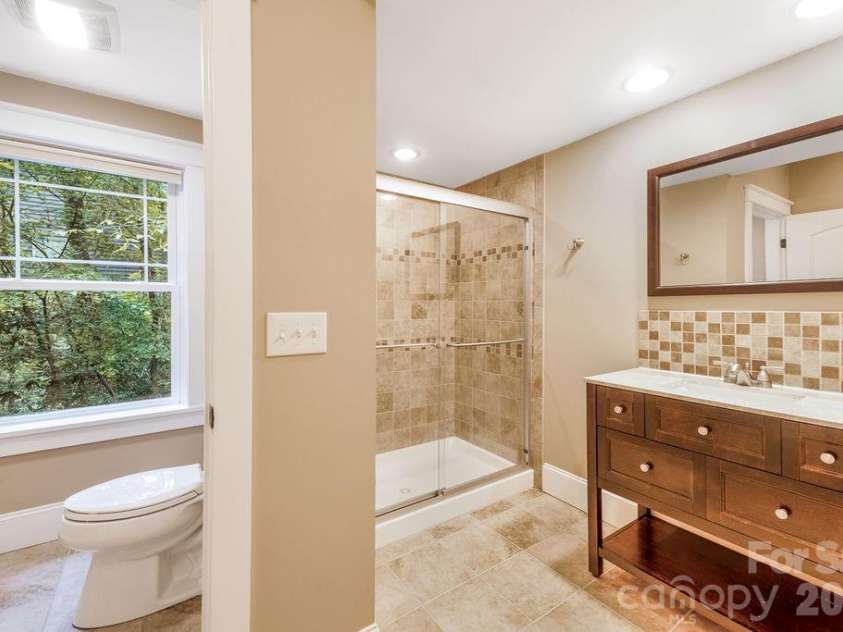 151 Hillside Drive, Swannanoa, NC 28778.  MLS# CAR4418957, YatesRealty ID 49872. Lower Level Bathroom