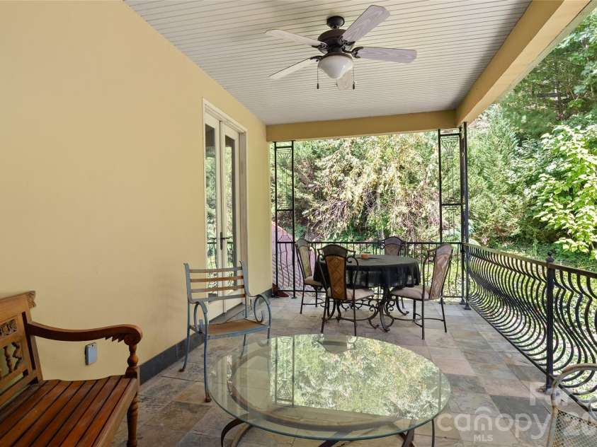 598 Old Toll Road, Asheville, NC 28804.  MLS# CAR4423120, YatesRealty ID 49890. Covered Balcony