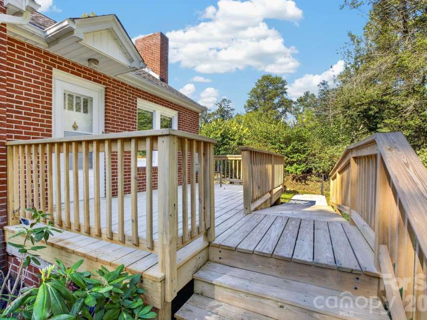 219 Old US 19 23 Highway, Candler, NC 28715.  MLS# CAR4421674, YatesRealty ID 49921. Front Deck