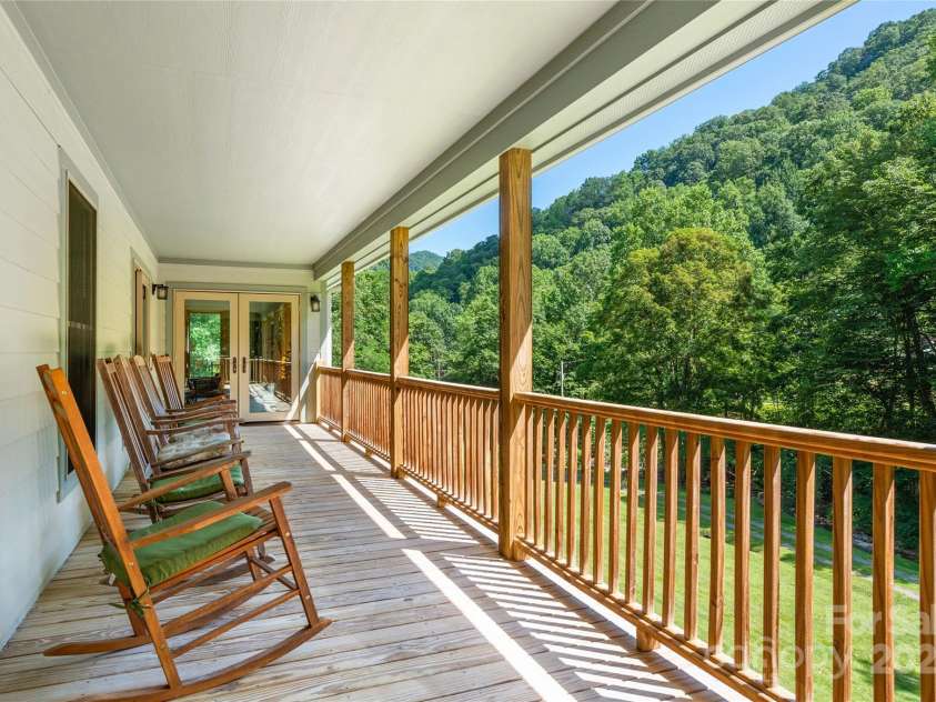2316 NC 63 Highway, Hot Springs, NC 28743.  MLS# CAR4278288, YatesRealty ID 4993. Porch rocking and view gazing!