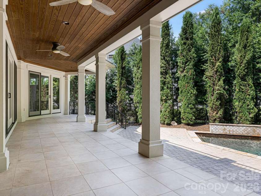 6323 Saint Stephen Lane, Charlotte, NC 28210.  MLS# CAR4422911, YatesRealty ID 49932. Covered Terrace