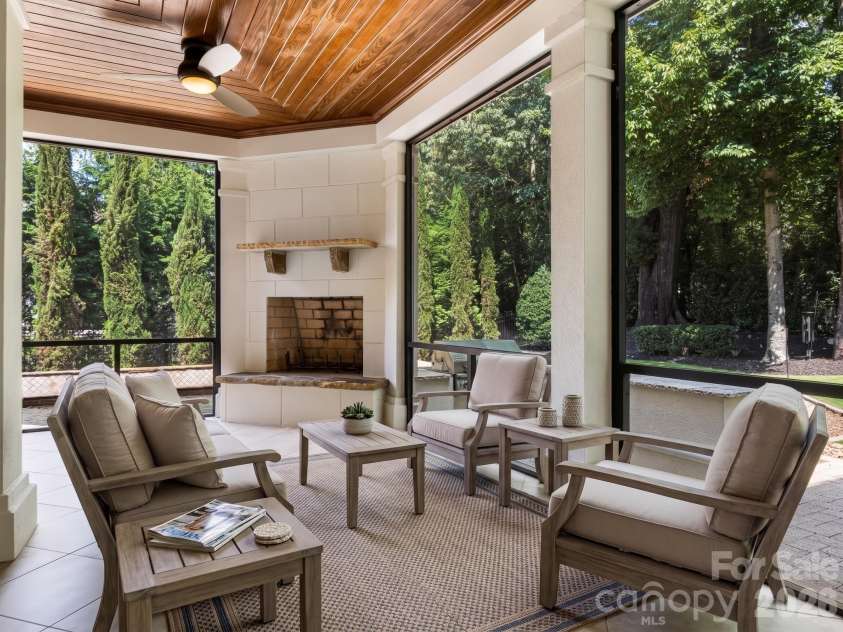 6323 Saint Stephen Lane, Charlotte, NC 28210.  MLS# CAR4422911, YatesRealty ID 49932. Virtually Staged Screened Porch