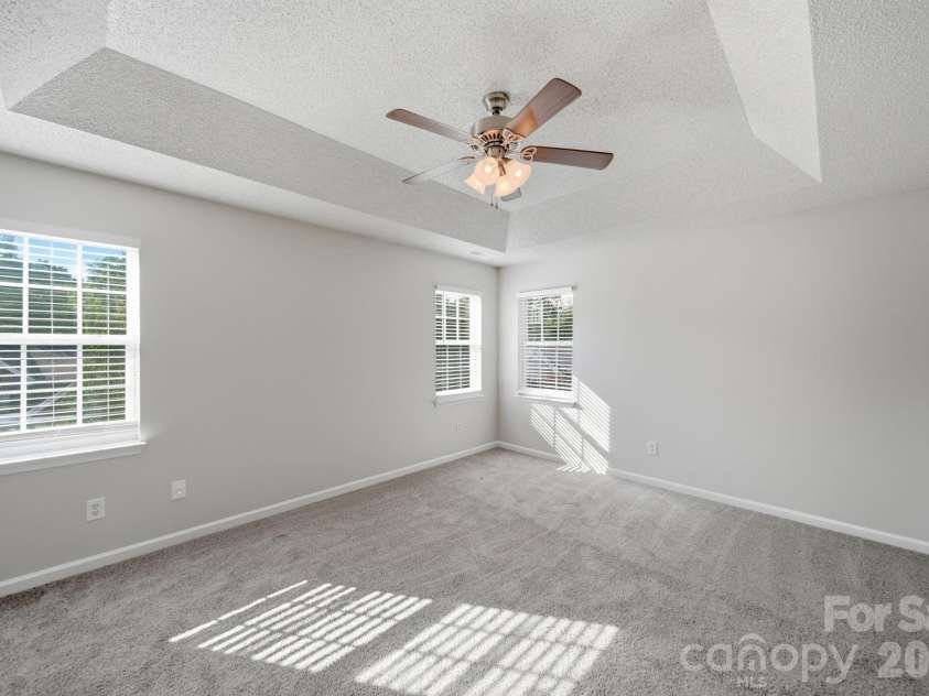9105 Shepparton Drive, Huntersville, NC 28078.  MLS# CAR4421789, YatesRealty ID 49933. Primary Bedroom