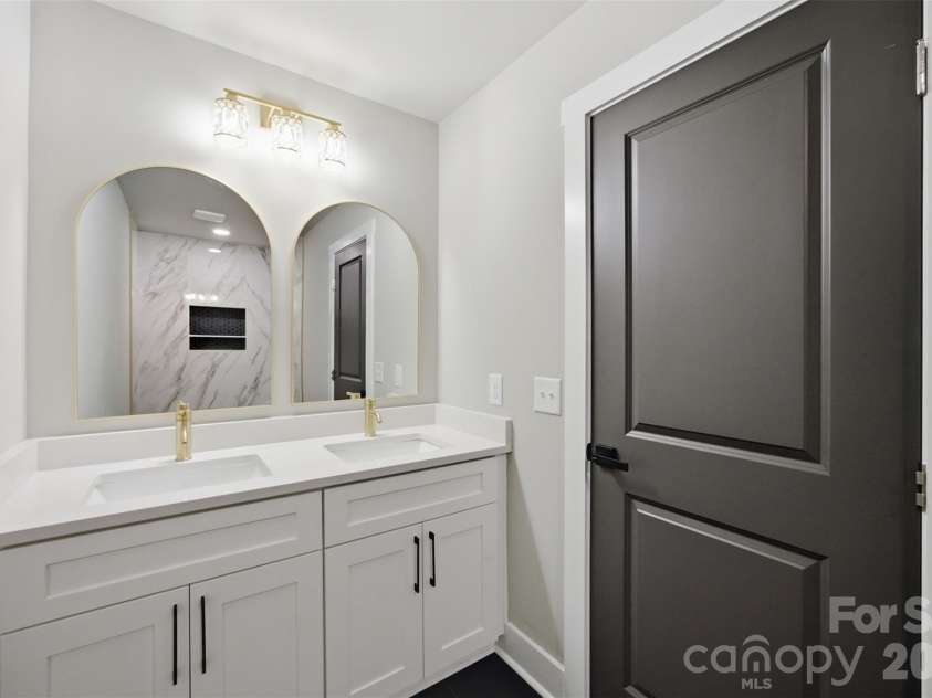 511 Ligon Street, Shelby, NC 28150.  MLS# CAR4410205, YatesRealty ID 49948. Primary bath, double vanity