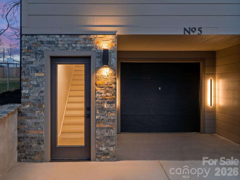 13 Gudger Road, Asheville, NC 28806.  MLS# CAR4423310, YatesRealty ID 49995. (Sample Photo) Custom Lighting & Stonework at the Entryway