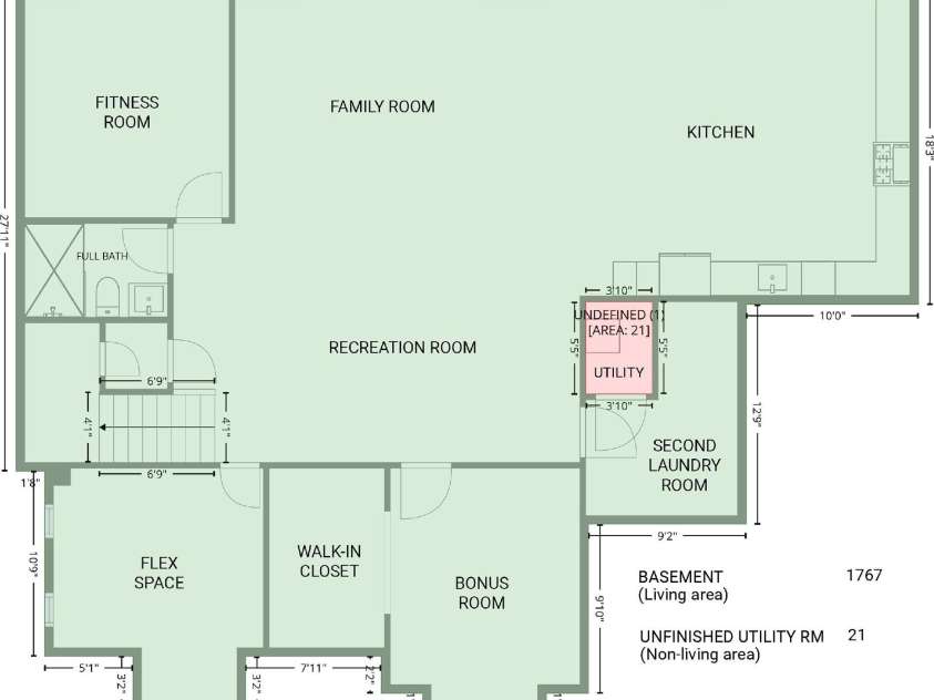 124 Clipper Lane, Mooresville, NC 28117.  MLS# CAR4408282, YatesRealty ID 50001. Walk-Out Basement Floor Plan
