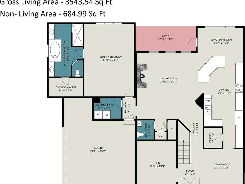 120 Palos Verde Drive, Mooresville, NC 28117.  MLS# CAR4422974, YatesRealty ID 50003. First Floor