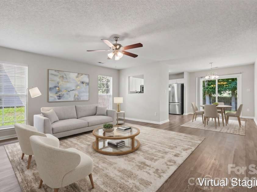 11207 Gold Pan Road, Charlotte, NC 28215.  MLS# CAR4422305, YatesRealty ID 50047. Virtually Staged